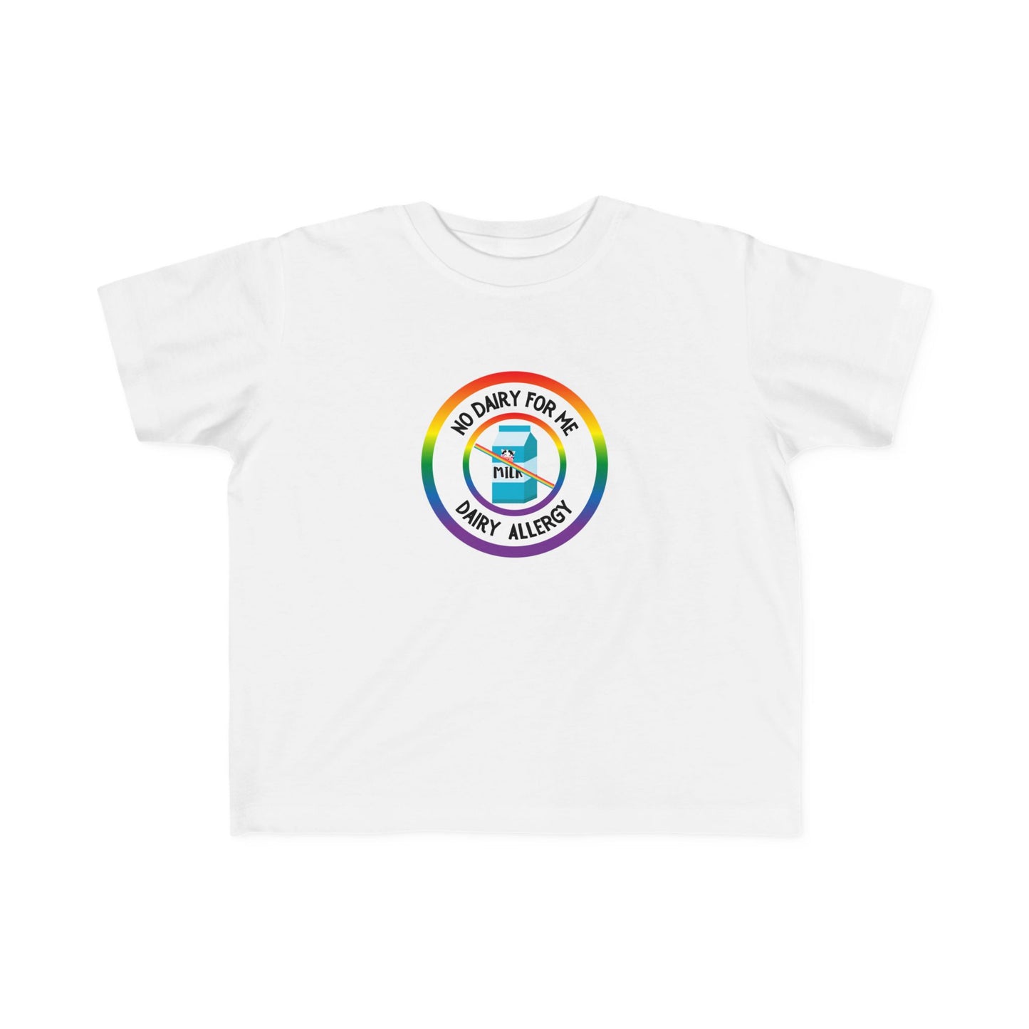 Dairy Allergy Rainbow Logo Toddler Tee
