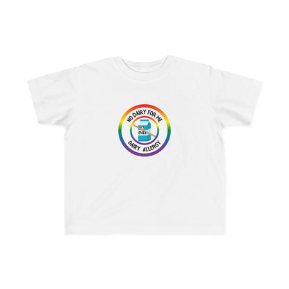 Dairy Allergy Rainbow Logo Toddler Tee