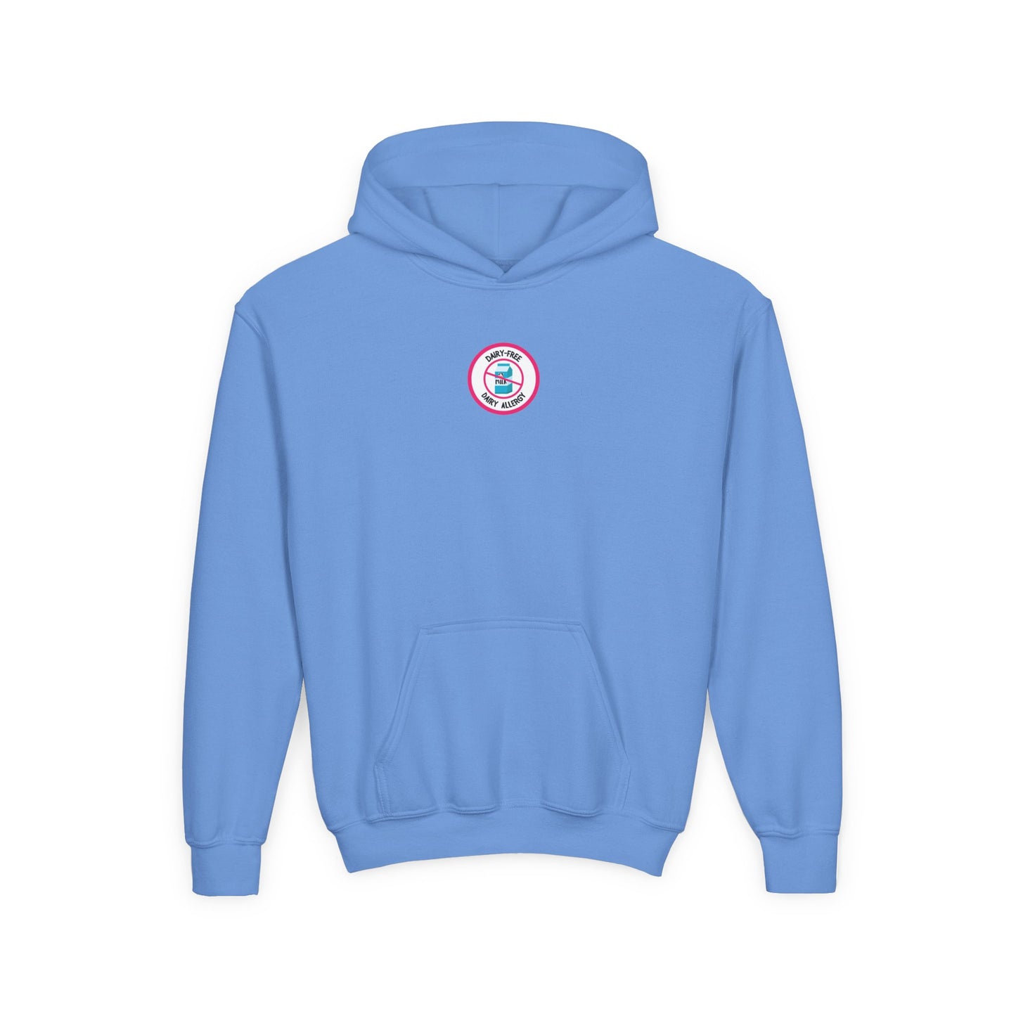 Dairy Allergy Pink Logo Youth Hoodie