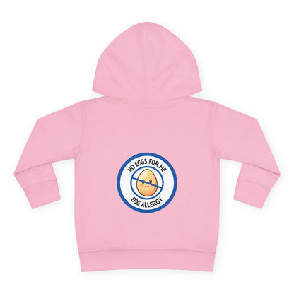Egg Allergy Blue Logo Toddler Hoodie