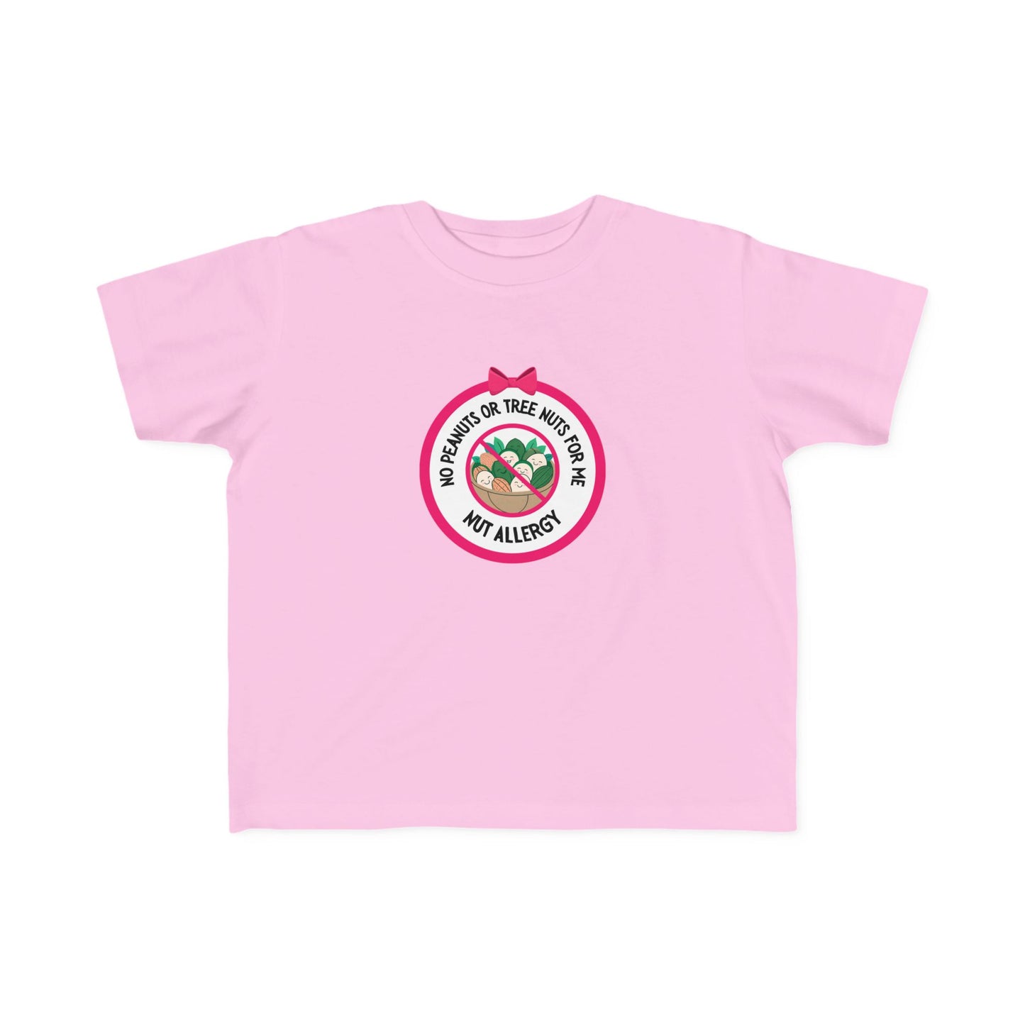 Nut Allergy Pink Logo Toddler Tee