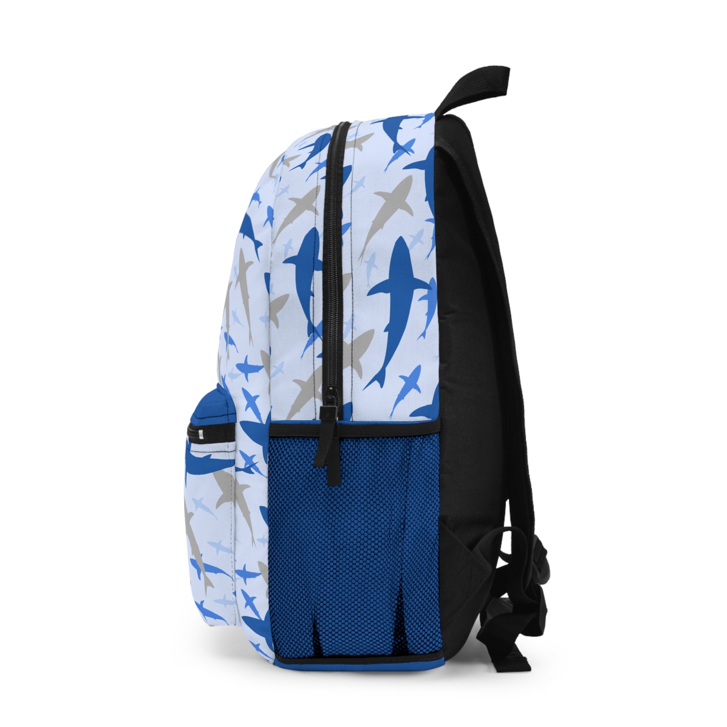 Blue and Gray Shark Food Allergy Backpack