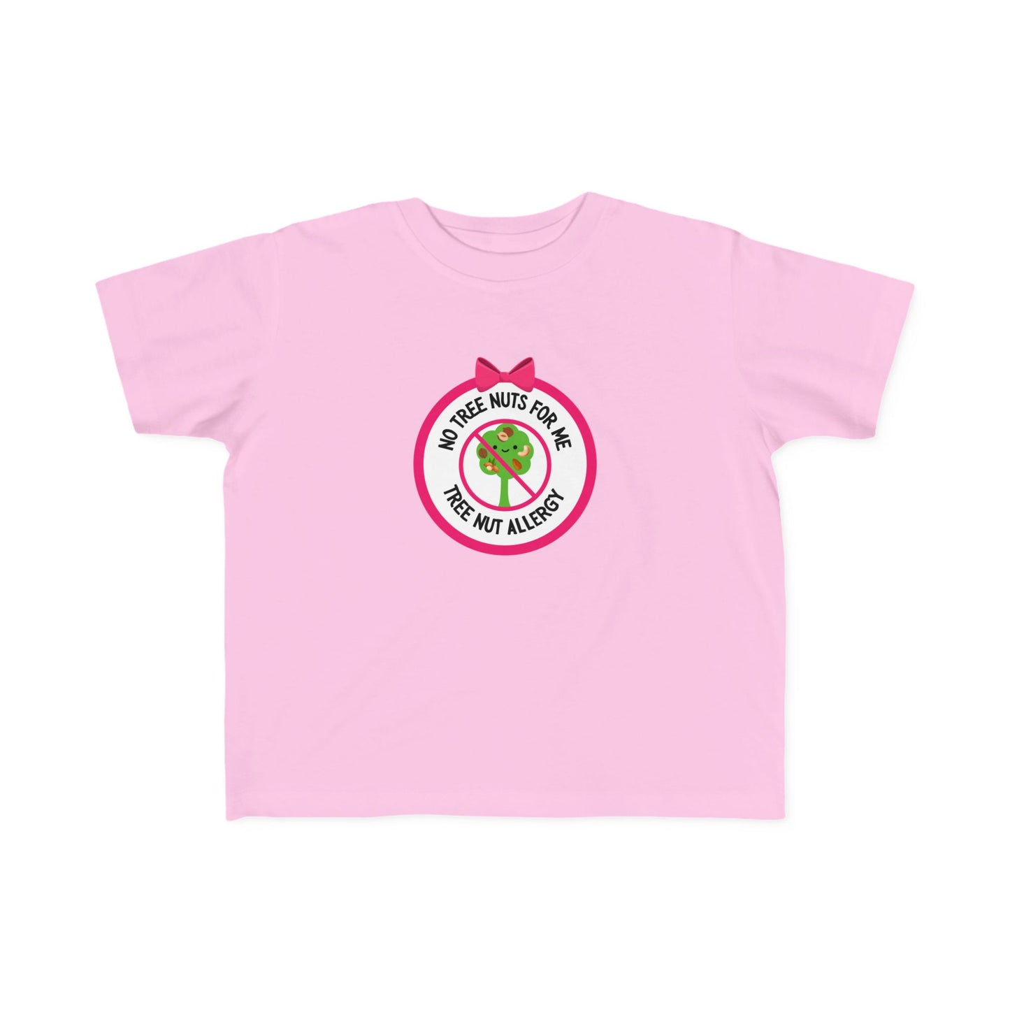 Tree Nut Allergy Pink Logo Toddler Tee