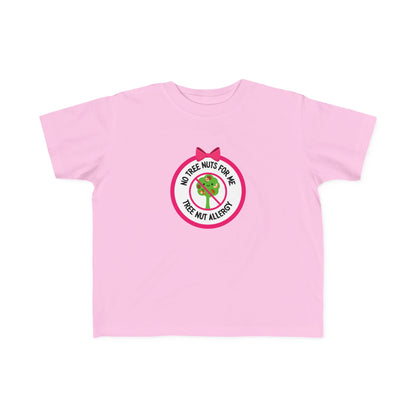 Tree Nut Allergy Pink Logo Toddler Tee