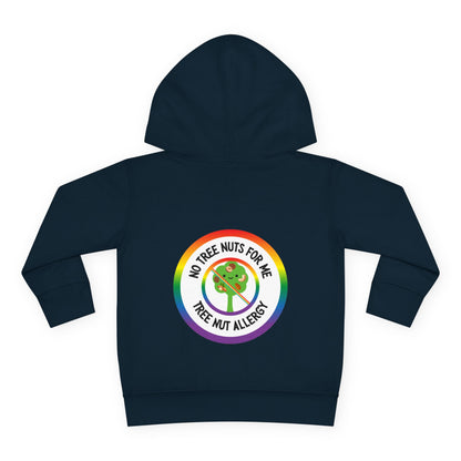 Tree Nut Allergy Rainbow Logo Toddler Hoodie