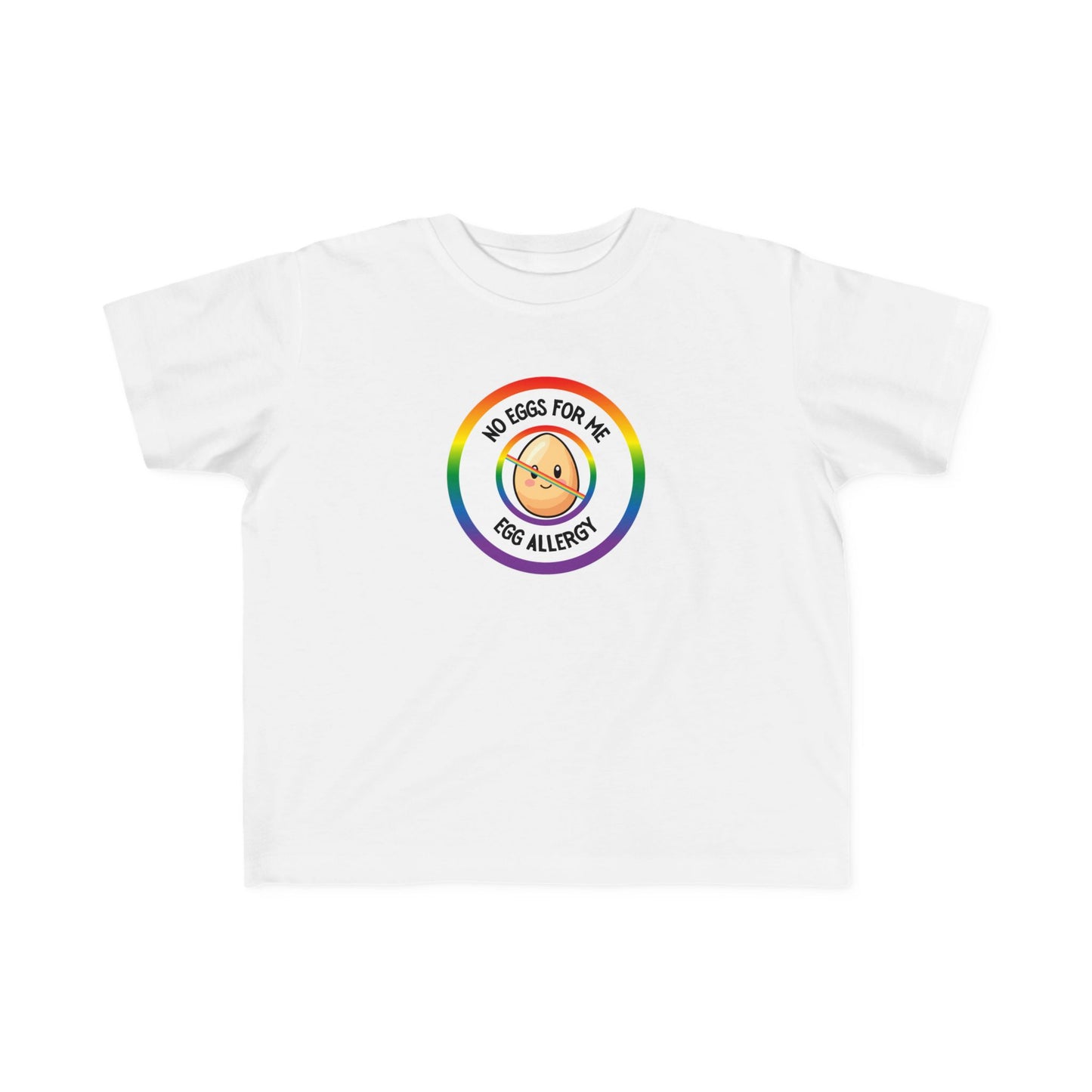 Egg Allergy Rainbow Logo Toddler Tee