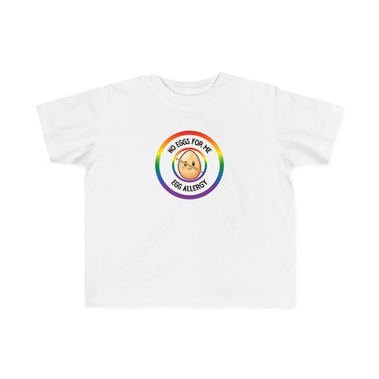 Egg Allergy Rainbow Logo Toddler Tee