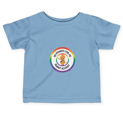 Peanut Allergy Rainbow Logo Baby Tee