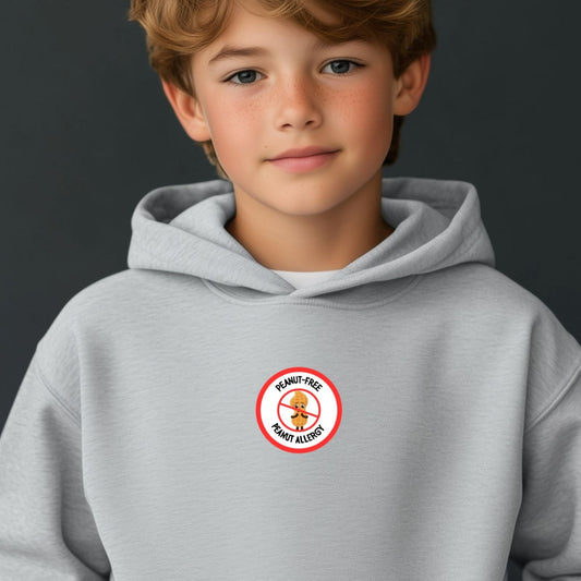 Peanut Allergy Red Logo Youth Hoodie