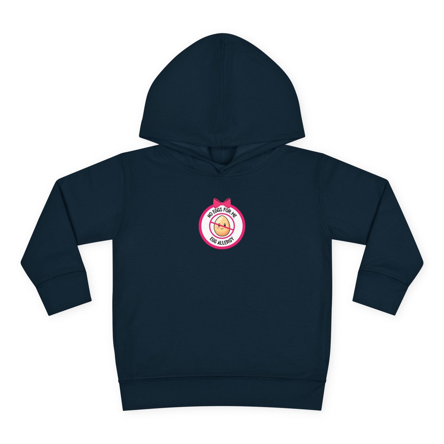 Egg Allergy Pink Logo Toddler Hoodie