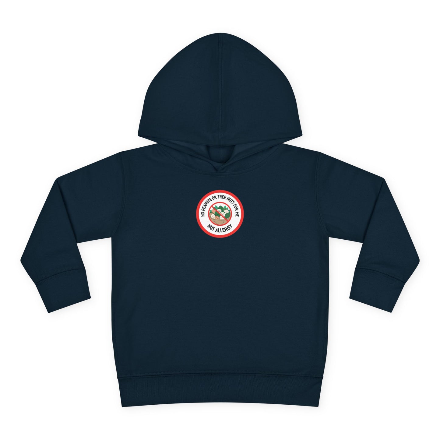 Nut Allergy Red Logo Toddler Hoodie