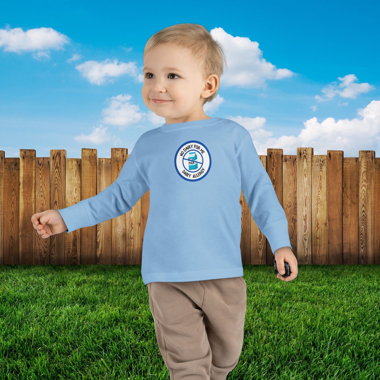 Dairy Allergy Blue Logo Toddler Long Sleeve