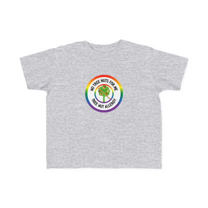 Tree Nut Allergy Rainbow Logo Toddler Tee