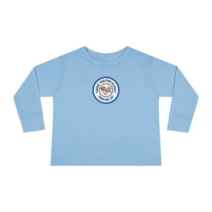 Other Food Allergies Blue Logo Toddler Long Sleeve
