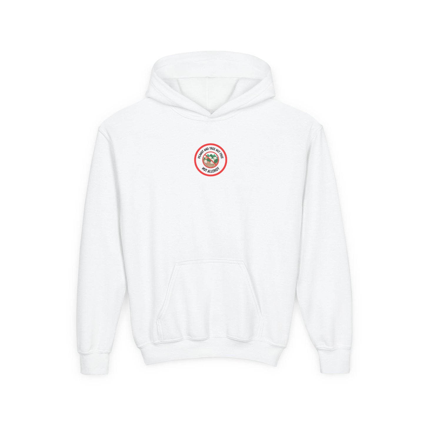 Nut Allergy Red Logo Youth Hoodie