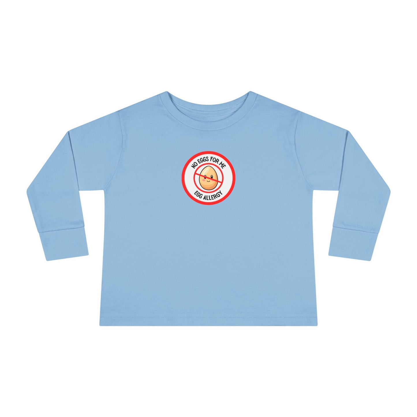 Egg Allergy Red Logo Toddler Long Sleeve