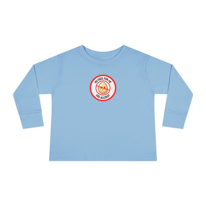 Egg Allergy Red Logo Toddler Long Sleeve
