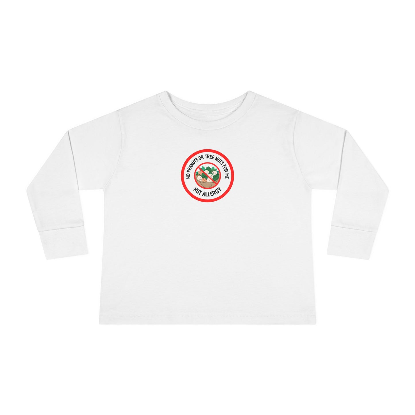 Nut Allergy Red Logo Toddler Long Sleeve