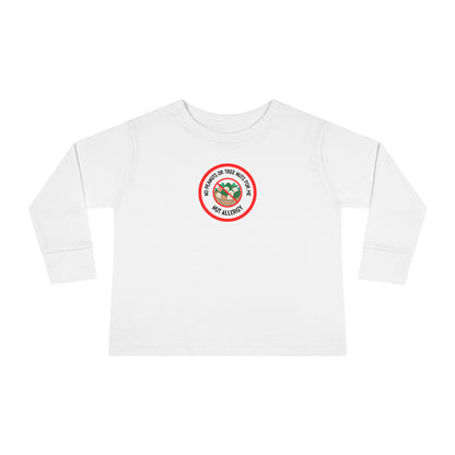 Nut Allergy Red Logo Toddler Long Sleeve