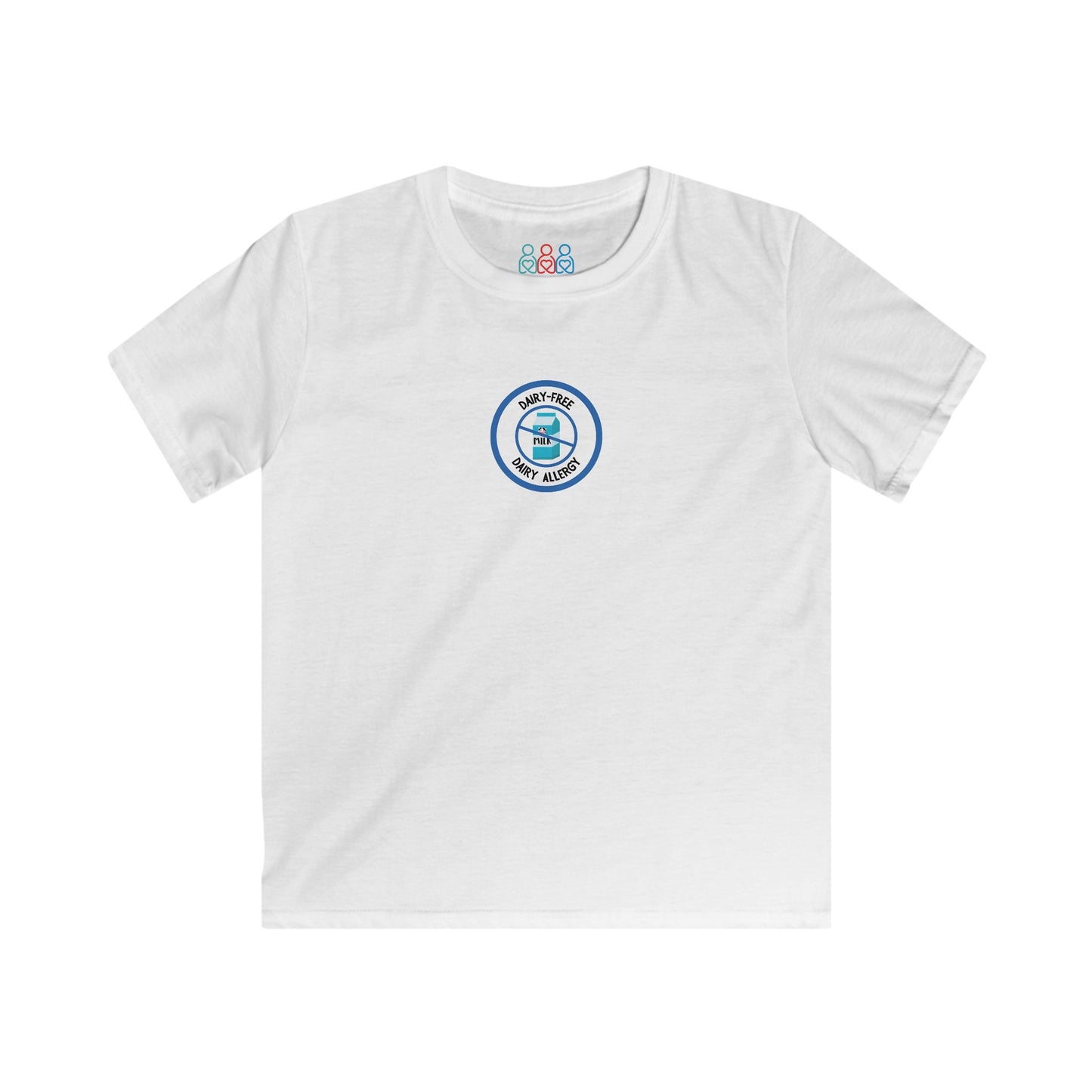 Dairy Allergy Blue Logo Youth Tee