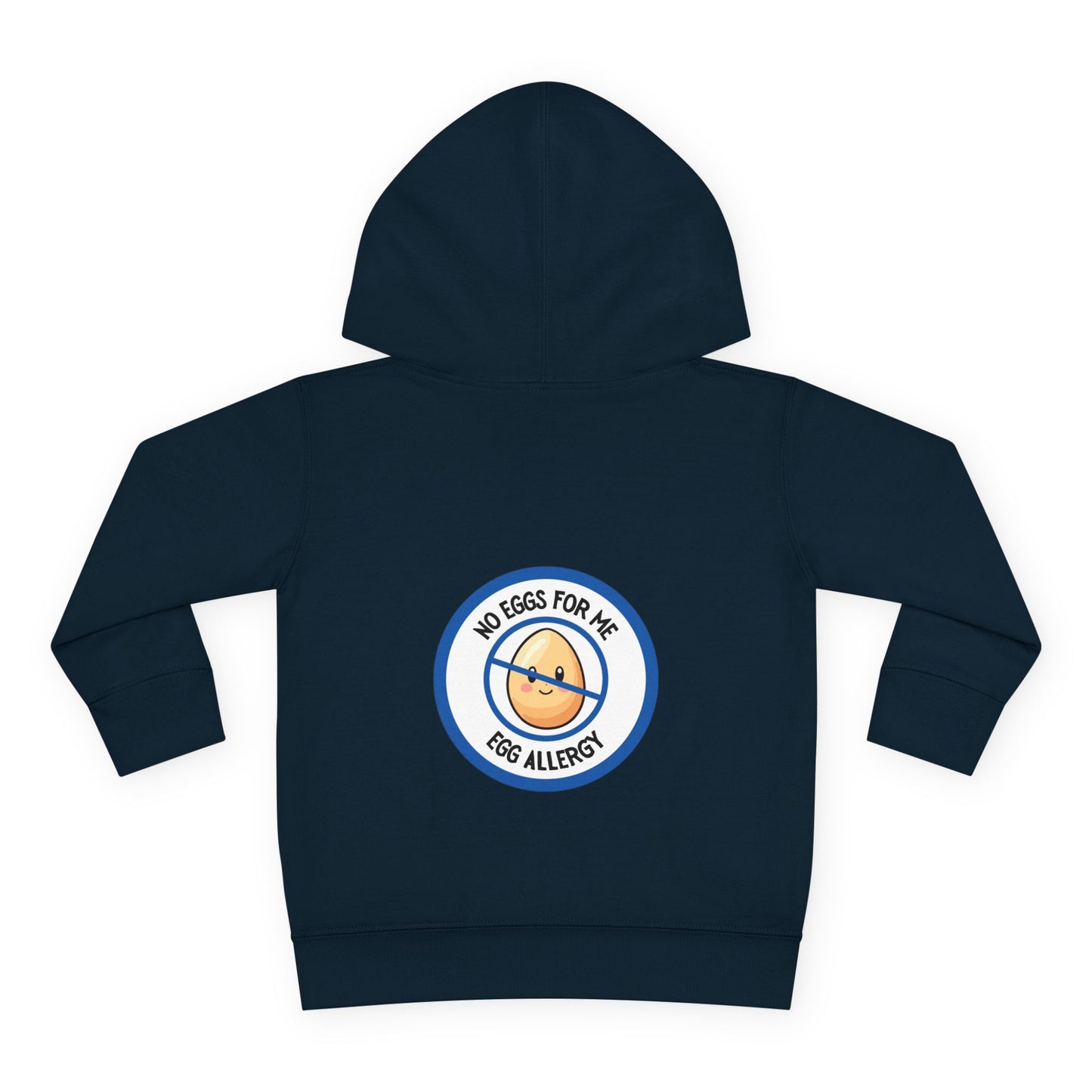 Egg Allergy Blue Logo Toddler Hoodie