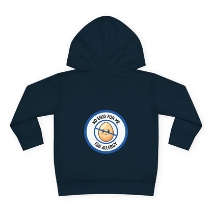Egg Allergy Blue Logo Toddler Hoodie