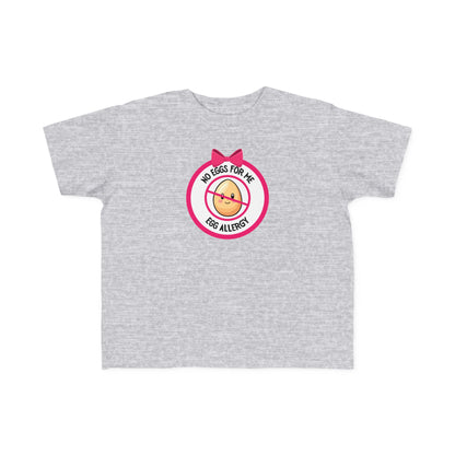 Egg Allergy Pink Logo Toddler Tee