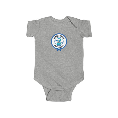 Dairy Allergy Blue Logo Short Sleeve Onesie
