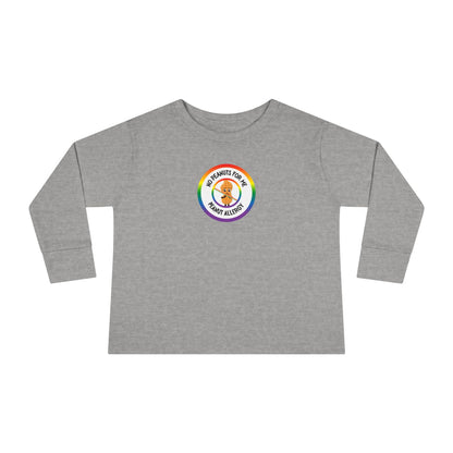 Peanut Allergy Rainbow Logo Toddler Long Sleeve