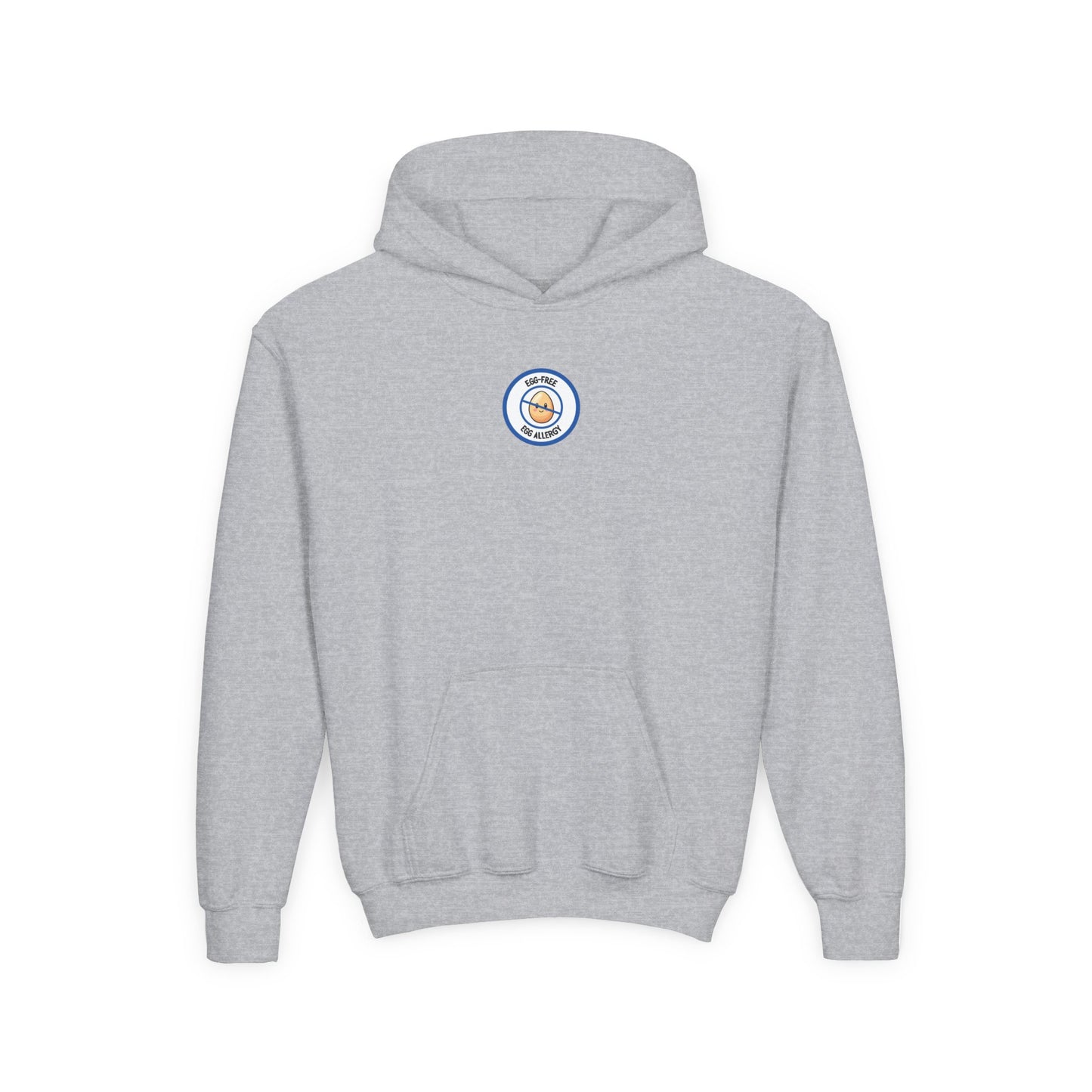 Egg Allergy Blue Logo Youth Hoodie