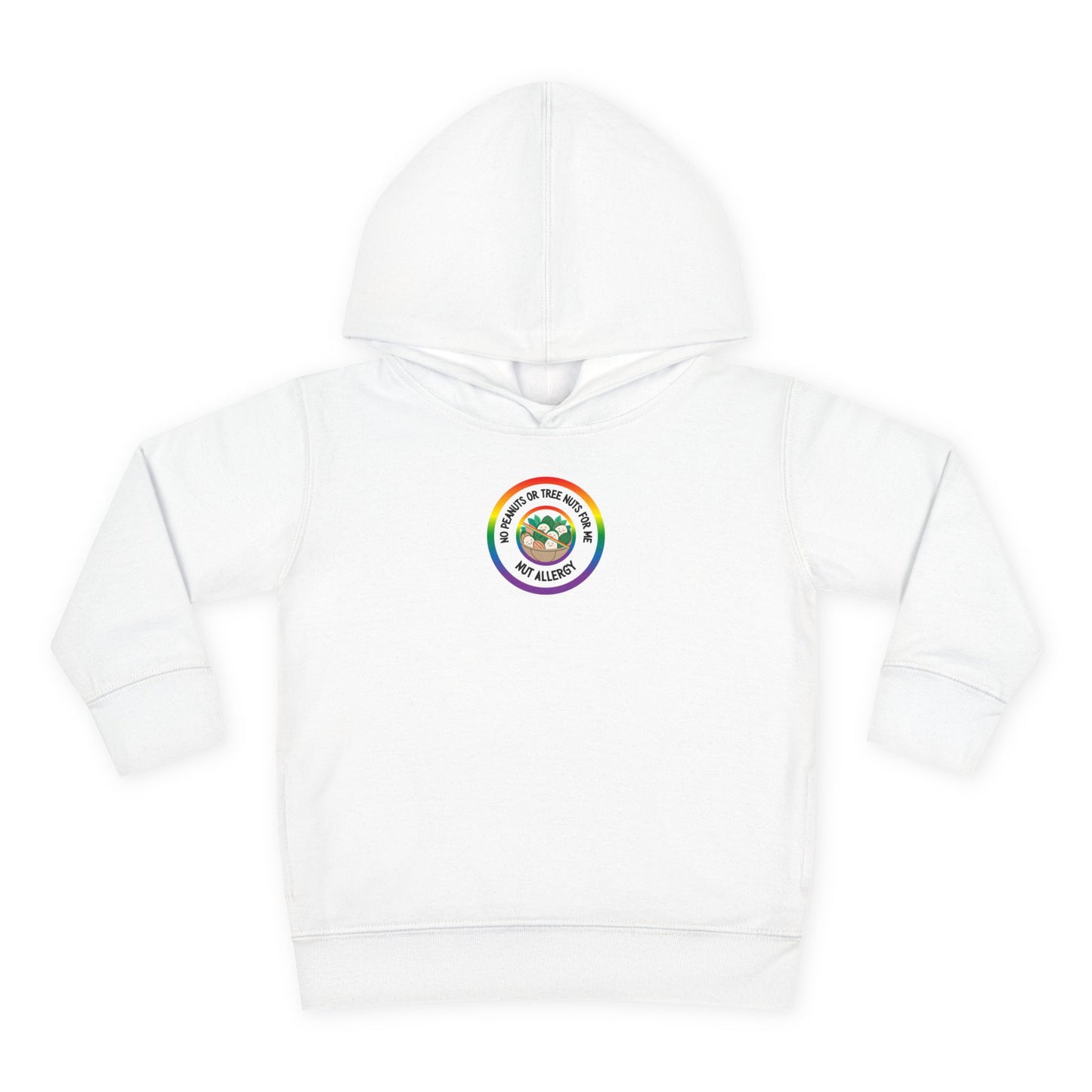 Nut Allergy Rainbow Logo Toddler Hoodie