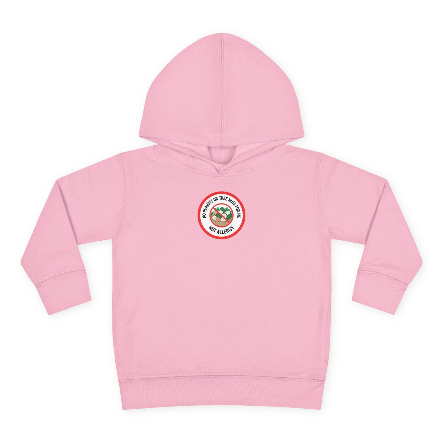 Nut Allergy Red Logo Toddler Hoodie