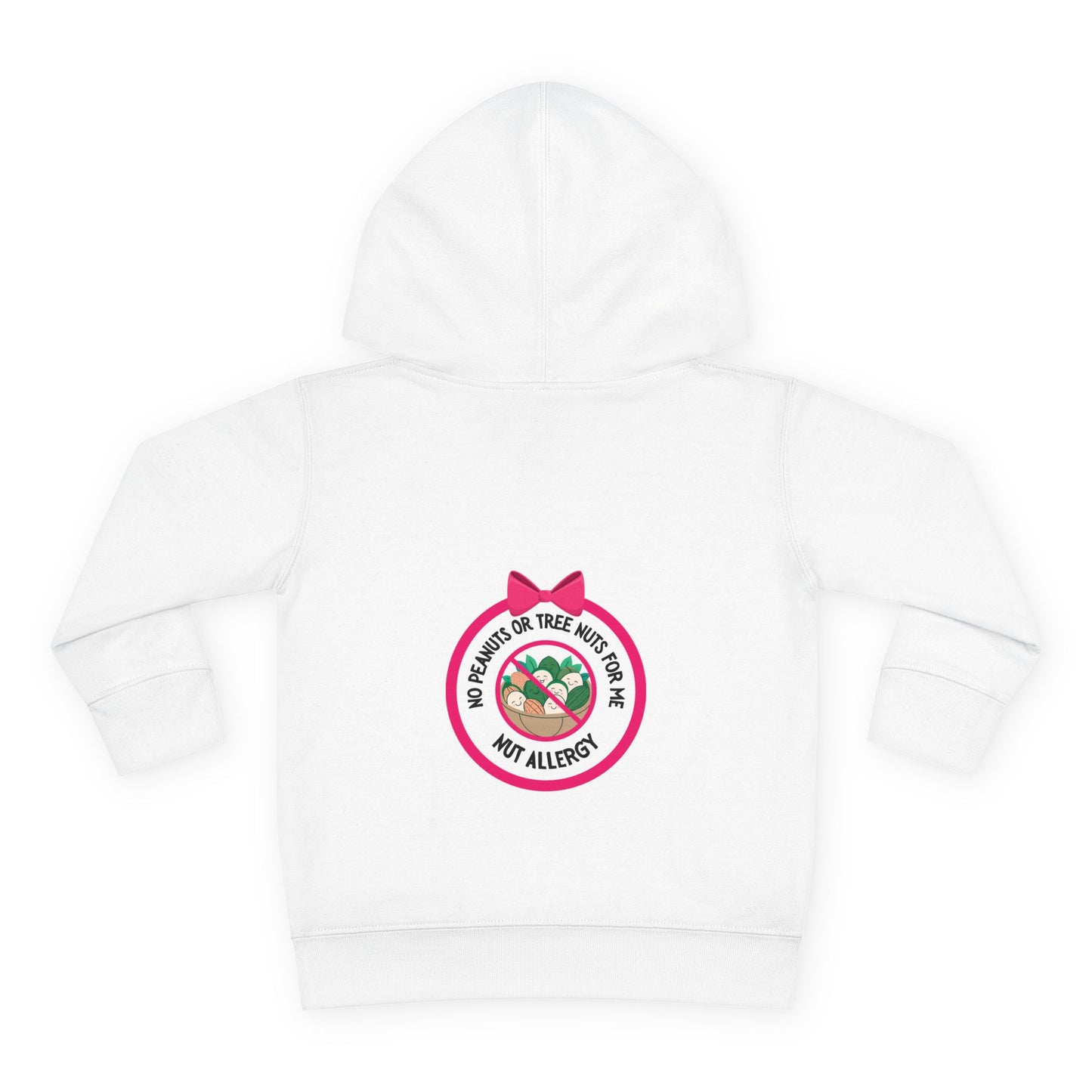 Nut Allergy Pink Logo Toddler Hoodie