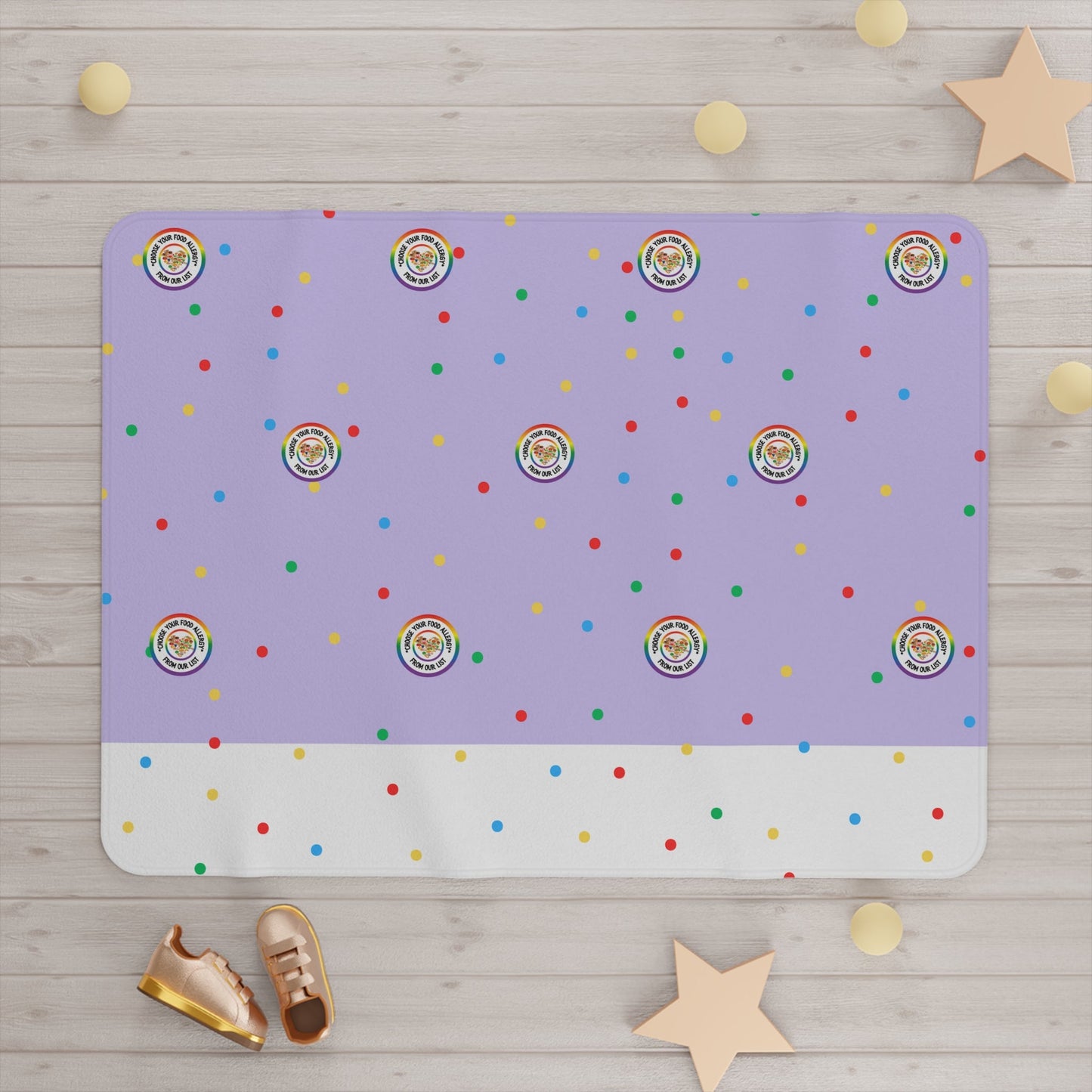 Purple Polkadot Baby Blanket