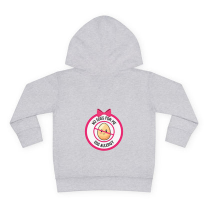 Egg Allergy Pink Logo Toddler Hoodie