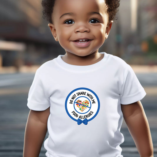 Multiple Allergies Blue Logo Baby Tee