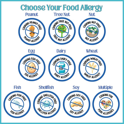 Food Allergy Glass Cutting Board