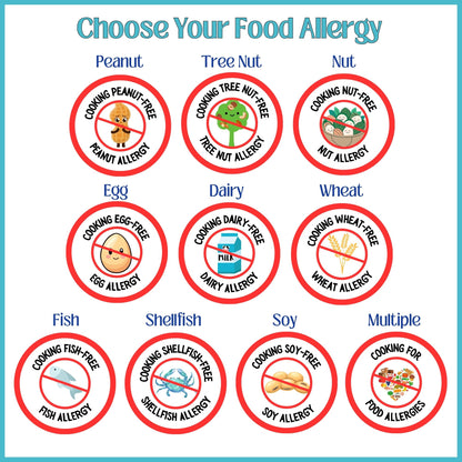 Food Allergy Glass Cutting Board