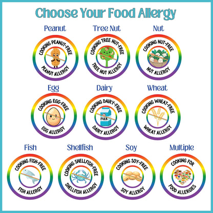 Food Allergy Glass Cutting Board