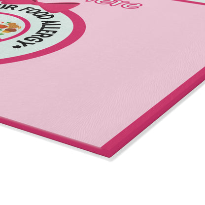 Food Allergy Glass Cutting Board