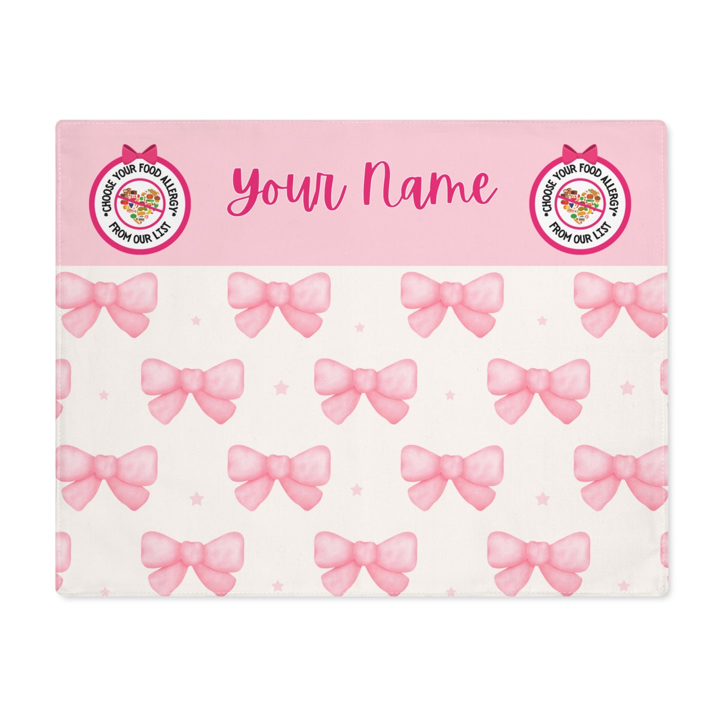 Pink Coquette Bow Placemat