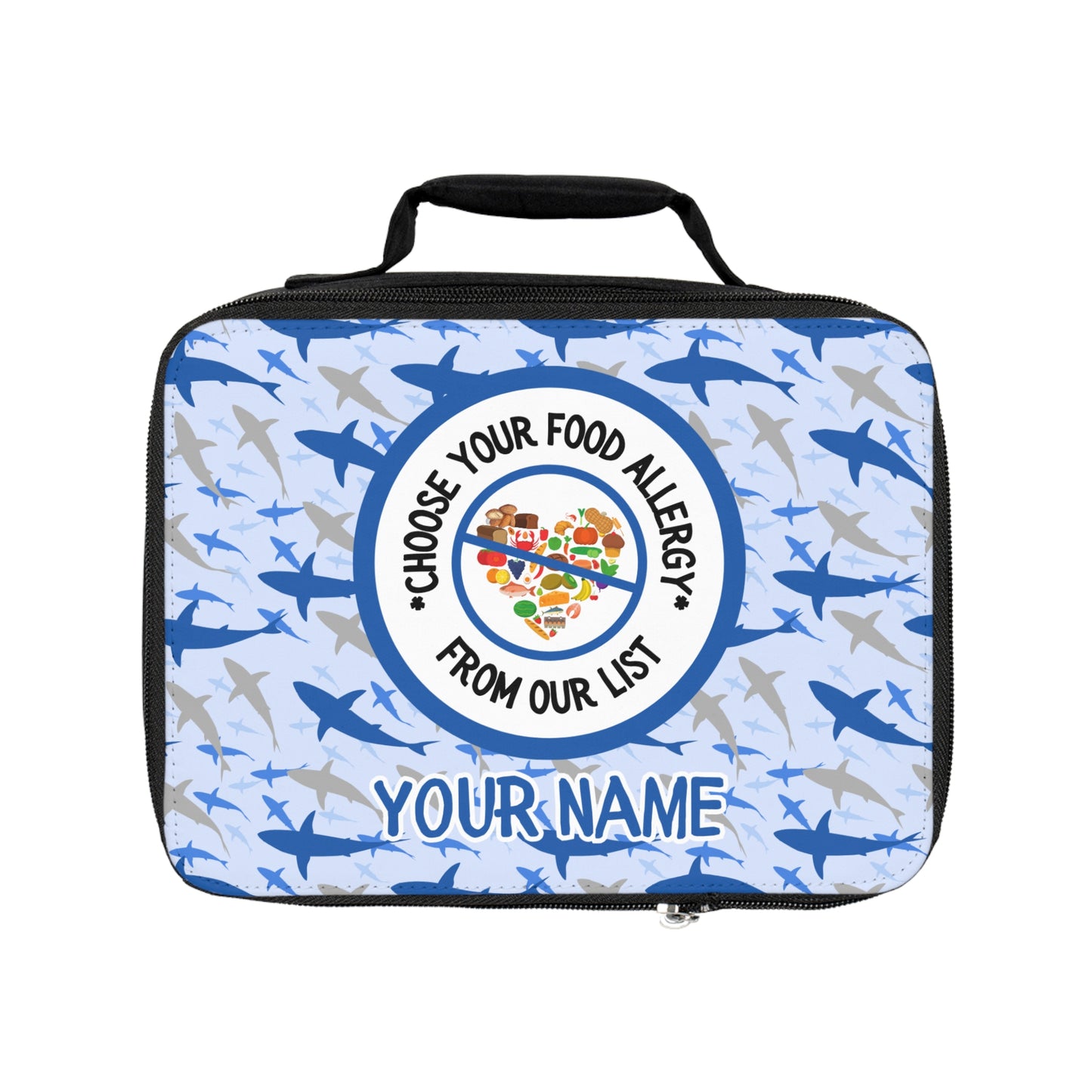 Blue Shark Food Allergy Lunchbox