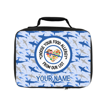 Blue Shark Food Allergy Lunchbox