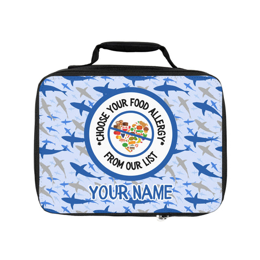 Blue Shark Food Allergy Lunchbox