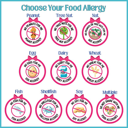Food Allergy Pink Logo Bib