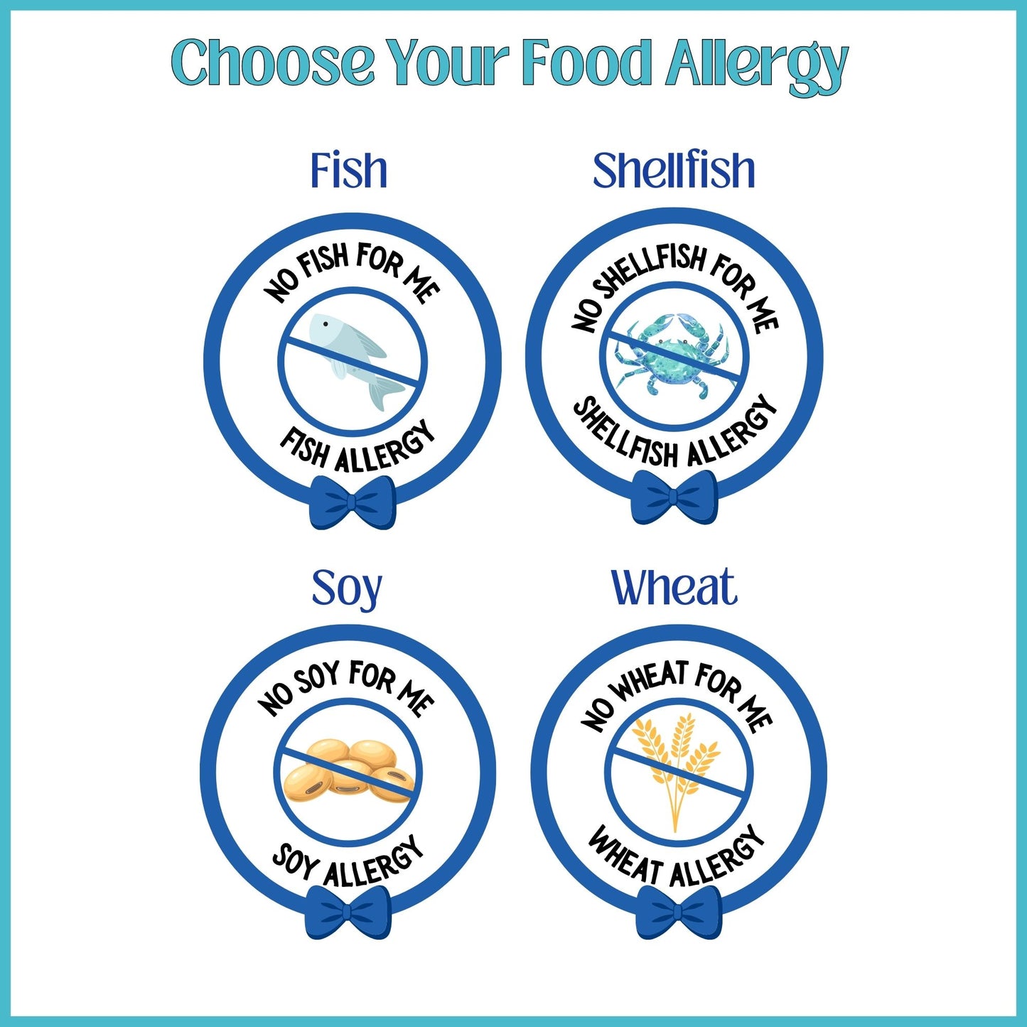 Other Food Allergies Blue Logo Baby Tee