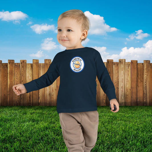Egg Allergy Blue Logo Toddler Long Sleeve