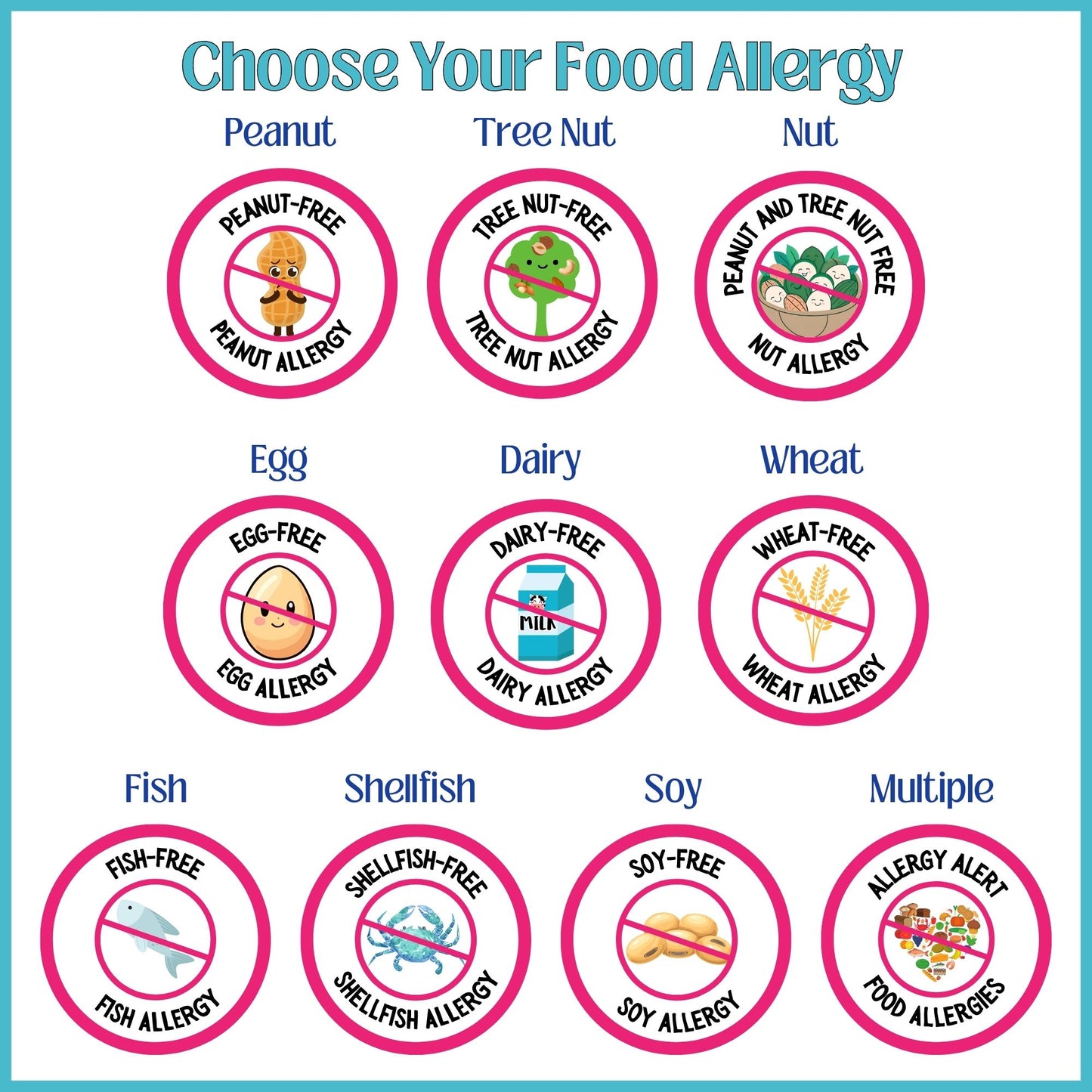 Food Allergy Bag Tag w/EpiPen