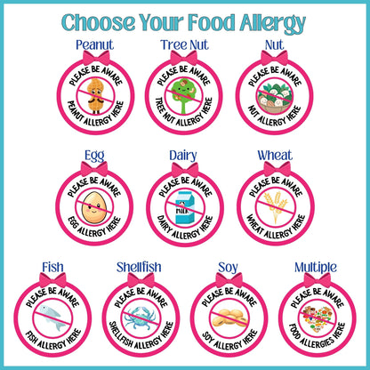 Food Allergy Pink Logo Doormat