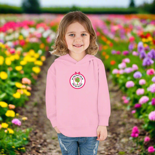 Tree Nut Allergy Pink Logo Toddler Hoodie